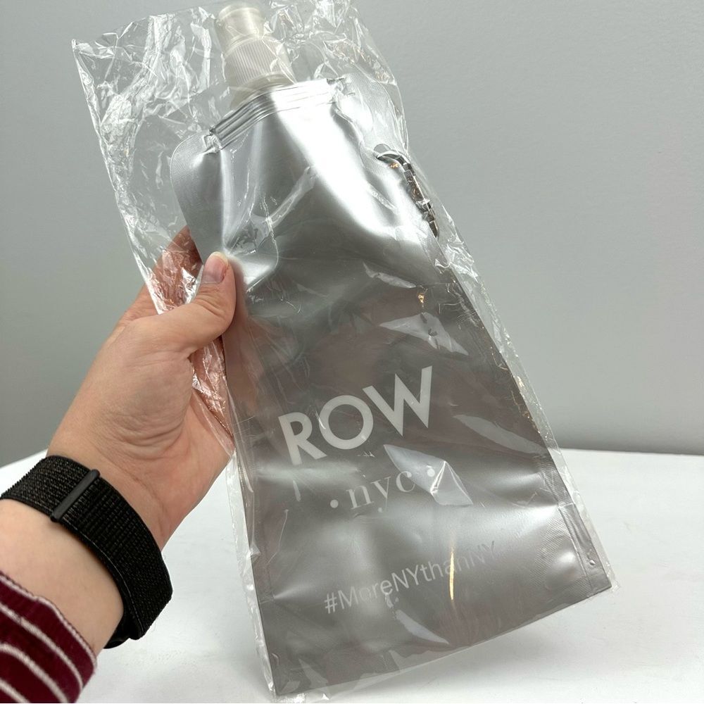 The Row NYC Hotel Silver Reusable Drink Water Bottle New